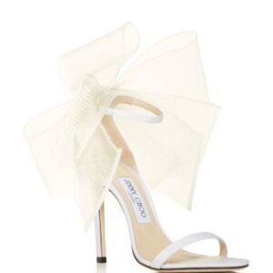 Jimmy Choo Aveline 100 High Heel Sandals in Latte 40.5 (US 10.5) (Note)